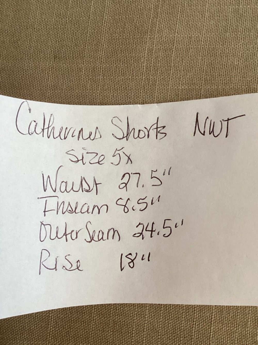NWT Catherines Black Suprema Stretch Cotton Shorts - Picture 10 of 10